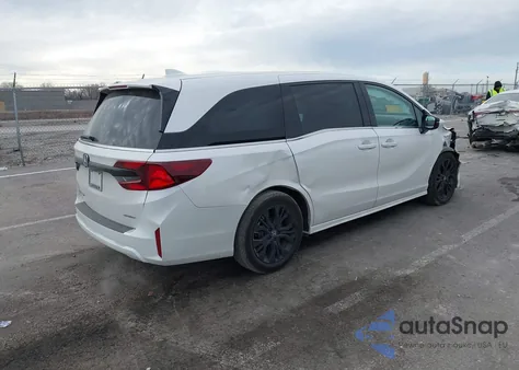 2025 Honda Odyssey Sport-L z USA, uszkodzony, nr VIN 5FNRL6H75SB021594